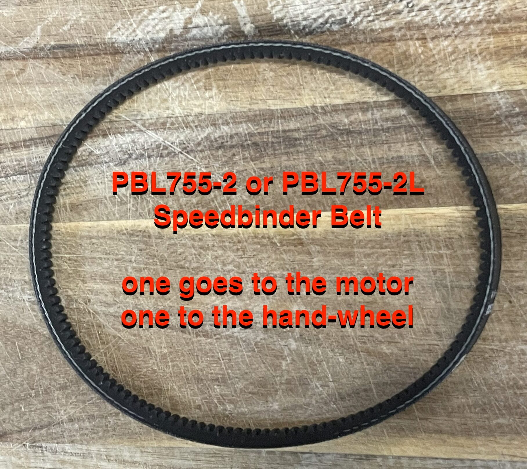 PBL755-2 or PBL755-2L Speedbinder Belt