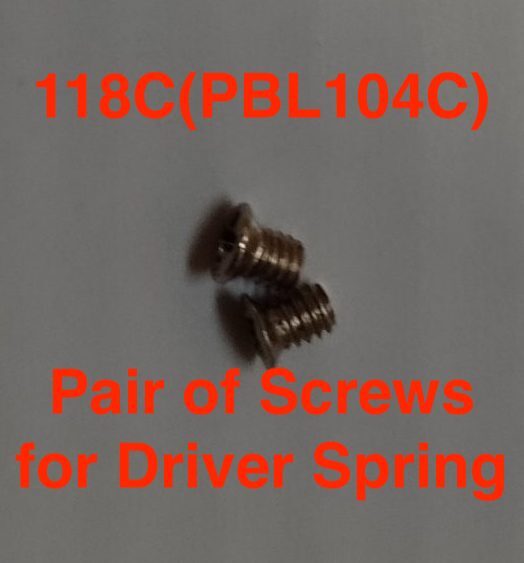 118C(PBL104C) Pair of Screws for Driver Spring