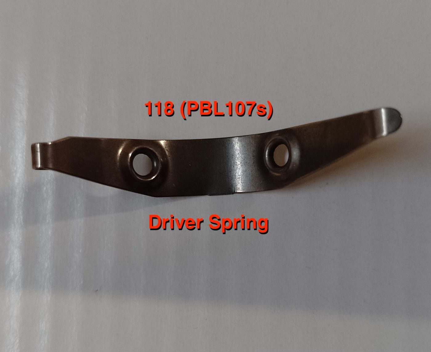 118 (PBL107s) Driver Spring