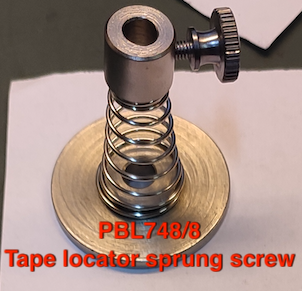 PBL748/8 Tape locator sprung screw